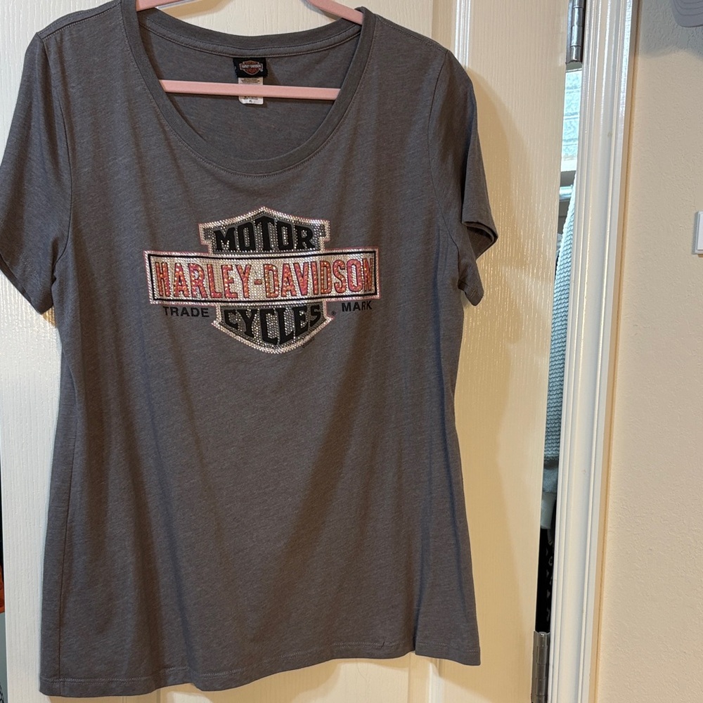 Harley-Davidson Charcoal Tee with Logo